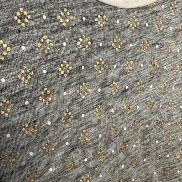 J. CREW GRAY GOLD SPECKLED 100% LINEN TEE SHRT SZ S - Picture 7 of 9